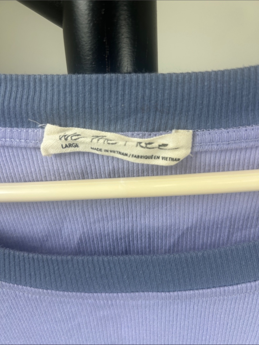 We The Free Lavender & Navy Patchwork Sweatshirt - Picture 2 of 4